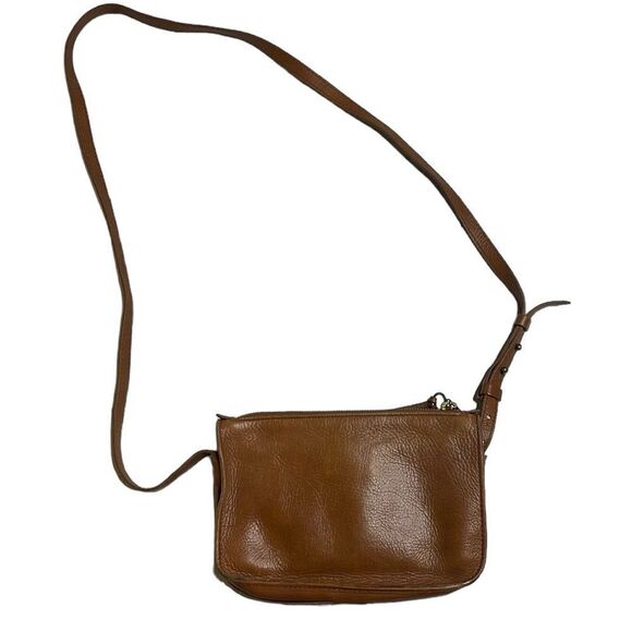 Madewell simple Crossbody Bag English Saddle Brown Leather One Size - Picture 4 of 12